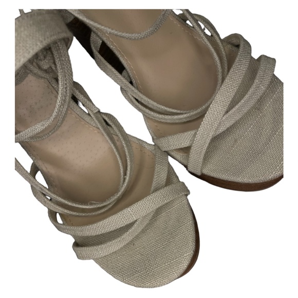 JustFab Lace Me Up Platform Sandal - Picture 5 of 8